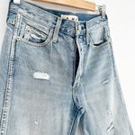 AMO Destroyed Loverboy Jeans Cropped Straight Distressed Retro Wash Women's 25 Blue Photo 3
