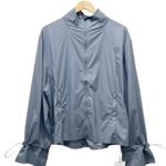 Zyia NWT  Active Drawstrings Lightweight Windbreaker Blue Gray Women’s Medium NEW Photo 1