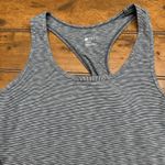 Zella  Racerback Gray Tank‎ Top Womens  Medium Stripe Sleeveless Athletic Top Photo 3