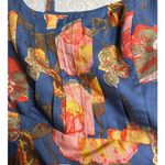 Maeve: Floral Cut Out Dress Silk Blend Gray Size 2 Photo 3