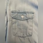 H&M &Denim Coastal Cottagecore Lagenlook Light Denim Shirt Dress Photo 5