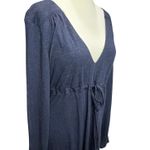 Old Navy Y2K Babydoll Dress Womens L Blue Modal Blend Empire Waist Soft Stretch Photo 2