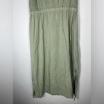 Cloth & Stone Anthropologie  Sage Green Smocked Top Tencel Long Dress Maxi Sz S Photo 11