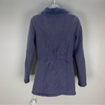 The North Face  Caroluna quilted fleece jacket purple long coat zip up size small Photo 3