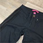 Lilly Pulitzer  South Ocean Skinny Jeans‎ Onyx 00 Ribbon Lace Leg Photo 9