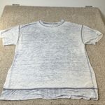 Free People  Intimately Burnout Tee T Shirt Top Blue White‎ Womens Size S Photo 1