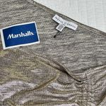 Maison d’ Amelie Women’s Top One Shoulder Ruched Side Metallic Size M Gold Size M Photo 11