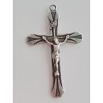 LS Sterling Silver 925 Classic Catholic Rosary Crucifix Cross Pendant 2 in Photo 2