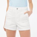 J.Crew Utility High Rise Jean Shorts White 27 / 4 Photo 0