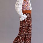 Anthropologie COPY - Breezy Printed Straight Pants SZ 12 Photo 1