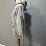 American Eagle Y2K  retro 90s gray pipecrew hoodie, men’s size xs Photo 2