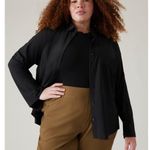 Athleta New  2X Everlasting Top Black Plus 2X Long Sleeve Quiet Luxury Sh… Photo 3
