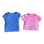 American Eagle  Outfitters Aerie Shirts Blue & Pink Short Sleeve Women Size Small Photo 1
