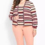 Lane Bryant Classic Long Sleeve Cardigan & Sleeveless V-Neck Collar Polo Top Set Photo 0