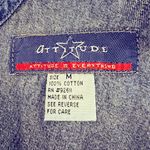 Vintage 90s Denim Shortalls – Size M – Dark Wash Cotton Overalls Blue Size M Photo 1