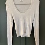 Abercrombie & Fitch Ribbed cropped cream sweater Photo 0