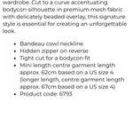 Oh Polly Black Embellished Strapless Cowl Neck Mini Dress Photo 8