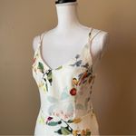 Oasis  | Cream Floral Strappy Midi Dress Sz 12 Photo 3