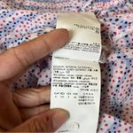 Bimba Y Lola Zebra Print Polka Dot Button Down Shirt Blue Photo 6