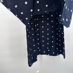 Old Navy  Blue Polka Dot Button Front Dress Cotton Classic Cutouts Size XL Photo 6