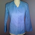 Eileen Fisher blue Italian fabric stretch jacket Photo 1