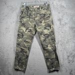 AMO Slouch Trousers 24 Camo Print Pants Distressed Utilitarian Military Grunge Green Photo 1