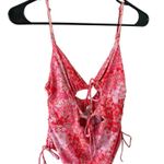 Bond Eye Australia Garden Floral Tied Together One Piece Swimsuit Pink Size L Photo 2