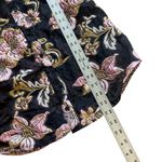 Boston Proper  Black & Pink Floral Embroidered Button-Up Blouse Jacket Sheer Size Photo 4