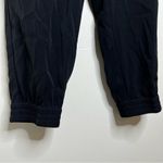 Ann Taylor Factory Black Pull On Dressy Joggers Pants Capri 24” inseam Large Photo 2