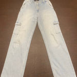 Hollister Ultra High Rise Dad Jeans Light Wash Carpenter 25R Classic Relaxed Photo 0