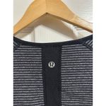 Lululemon Runder Under Long Sleeve Mini Check Pique Black Heathered size 4 Photo 1