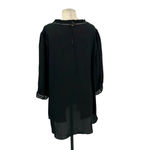 City Chic Kiss Me Quick Shirt Blouse in Black Plus Size 20 Photo 6