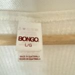 Bongo  Cardigan Cropped Button Cream Long Sleeve Preppy Grunge Sweater Top Lg Photo 2