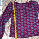 Saks 5th Avenue Vintage Saks Fifth‎ Avenue Silk Blouse Classy Chic 80's Luxury Colorful Artsy Photo 6