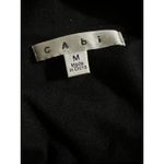 CAbi Cropped Double Breasted Blazer Black Knit Colette Buttons Women’s Sz M Photo 6