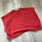 Urban Outfitters  Tshirt mockneck crop top creating consuming womens Red (small) Photo 3