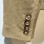 Ralph Lauren 100% Cotton Blazer Jacket Size 6 Tan Button Front Equestrian Style Photo 9