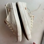 Keds  woven neutral lace up sneakers sz 9 Photo 7