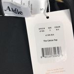 ANDIE Swim Top Women Sz S Black Caico Triangle Feminine Retro Resort Cottage NWT Photo 3