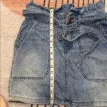Free People  Denim Blue Mini Skirt size 4 Photo 2