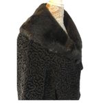 Persian coat with large fur collar in black size medium Photo 6