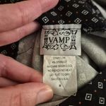 Vamp Vintage Black Patterned Flare Pants Corporate Goth 90s/Y2K Size Medium Photo 2