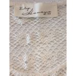 Vintage Women's Havana Cream Floral Lace Sheer Top MED Cottage Core Prairie Photo 6