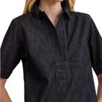 Ralph Lauren NWT Lauren Denim Shirt Dress Dark Navy Jones Street Wash Size M Photo 1