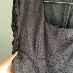 Motherhood Maternity Vintage Black Textured Knee Length Dress XL Short Sleeve Photo 1