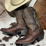 Ariat 15834 Legend Square Toe Brown Pull On Leather Cowboy Boots - 9B A22 Photo 0