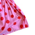 Pitusa Pink Polka Dot Babydoll Mini Dress Puff Sleeves Open Back Size Small NWT Photo 10