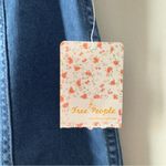 Free People Modern Femme Blue Denim Mini Skirt Dark Wash Zip Up Zipper Back Jean Photo 8