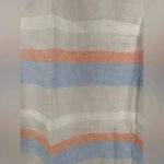 Cynthia Rowley  Linen Colorblock Striped Sleeveless Shift Dress Photo 4