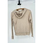 J.Crew Tan/Cream Women's Striped Hoodie Photo 3